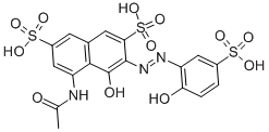 1-HYDROXY-2-(2-HYDROXY-5-SULFO-PHENYLAZO)-3,6-DISULFO-8-ACETAMINO-NAPHTHALINE CAS#: 101708-53-6