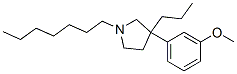 1-Heptyl-3-(m-methoxyphenyl)-3-propylpyrrolidine CAS#: 1507-65-9