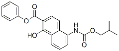 1-Hydroxy-5-(isobutoxycarbonylamino)-2-naphthoic acid phenyl ester CAS#: 111130-87-1