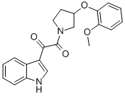 1-(INDOL-3-YLGLYOXYLOYL)-3-(O-METHOXYPHENOXY)PYRROLIDINE CAS#: 15472-07-8