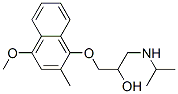 1-(Isopropylamino)-3-[(4-methoxy-2-methyl-1-naphtyl)oxy]-2-propanol CAS#: 19314-96-6