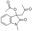 1-METHYL-2-OXO-3-(2-OXOPROPYL)-2,3-DIHYDRO-1H-INDOL-3-YL ACETATE CAS#: 107864-78-8