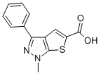 1-METHYL-3-PHENYL-1H-THIENO[2,3-C]PYRAZOLE-5-CARBOXYLIC ACID CAS#: 25252-47-5