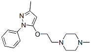 1-Methyl-4-[2-[(3-methyl-1-phenyl-1H-pyrazol-5-yl)oxy]ethyl]piperazine CAS#: 15083-52-0