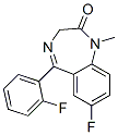 1-Methyl-5-(2-fluorophenyl)-7-fluoro-1,3-dihydro-2H-1,4-benzodiazepine-2-one CAS#: 2024-34-2