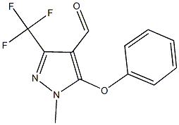 1-Methyl-5-phenoxy-3-(trifluoromethyl)-1H-pyrazole-4-carboxaldehyde 97% CAS#: 109925-42-0