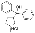 1-Methyl-alpha,alpha-diphenyl-3-pyrrolidinemethanol hydrochloride CAS#: 102584-48-5