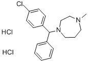 1-[P-CHLORODIPHENYLMETHYL]-4-METHYL-1,4-DIAZACYCLOHEPTANE DIHYDROCHLORIDE CAS#: 1982-36-1