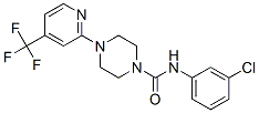 1-PIPERAZINECARBOXAMIDE, N-(3-CHLOROPHENYL)-4-[4-(TRIFLUOROMETHYL)-2-PYRIDINYL]- CAS#: 259196-24-2