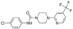 1-PIPERAZINECARBOXAMIDE, N-(4-CHLOROPHENYL)-4-[4-(TRIFLUOROMETHYL)-2-PYRIDINYL]- CAS#: 257862-81-0