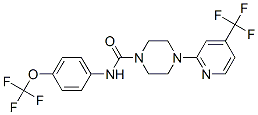 1-PIPERAZINECARBOXAMIDE, N-[4-(TRIFLUOROMETHOXY)PHENYL]-4-[4-(TRIFLUOROMETHYL)-2-PYRIDINYL]- CAS#: 257862-82-1