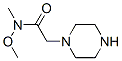 1-Piperazineacetamide,N-methoxy-N-methyl-(9CI) CAS#: 207511-00-0