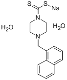 1-Piperazinecarbodithioic acid, 4-(1-naphthylmethyl)-, sodium salt, di hydrate CAS#: 29140-61-2