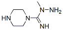 1-Piperazinecarboximidicacid,1-methylhydrazide(9CI) CAS#: 214055-90-0
