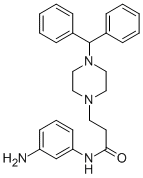 1-Piperazinepropanamide, N-(3-aminophenyl)-4-(diphenylmethyl)- CAS#: 107314-43-2