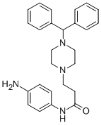 1-Piperazinepropanamide, N-(4-aminophenyl)-4-(diphenylmethyl)- CAS#: 107314-44-3