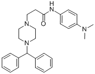 1-Piperazinepropanamide, N-(4-(dimethylamino)phenyl)-4-(diphenylmethyl )- CAS#: 107314-37-4