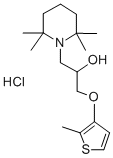 1-Piperidineethanol, alpha-(((2-methyl-3-thienyl)oxy)methyl)-2,2,6,6-t etramethyl-, hydrochloride CAS#: 109193-58-0