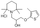 1-Piperidineethanol, alpha-(((3-methyl-2-thienyl)oxy)methyl)-2,2,6,6-t etramethyl-, hydrochloride CAS#: 109171-60-0