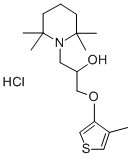 1-Piperidineethanol, alpha-(((4-methyl-3-thienyl)oxy)methyl)-2,2,6,6-t etramethyl-, hydrochloride CAS#: 109171-70-2