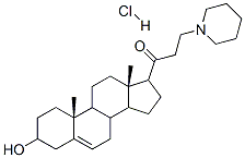 1-Propanone,1-(3-hydroxyandrost-5-en-17-yl)-3-piperidino-,hydrochloride(7CI) CAS#: 105001-47-6