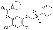 1-Pyrrolidinecarboxylic acid 2,4-dichloro-5-[(phenylsulfonyl)methoxy]phenyl ester CAS#: 101188-28-7