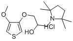 1-Pyrrolidineethanol, alpha-(((4-methoxy-3-thienyl)oxy)methyl)-2,2,5,5 -tetramethyl-, hydrochloride CAS#: 109193-57-9