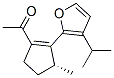 1-[(R)-3-Methyl-2-(3-isopropylfuran-2-yl)-1-cyclopenten-1-yl]ethanone CAS#: 18492-61-0
