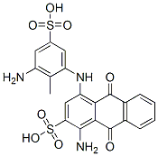1-amino-4-[(3-amino-2-methyl-5-sulphophenyl)amino]-9,10-dihydro-9,10-dioxoanthracene-2-sulphonic acid CAS#: 25956-35-8