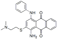 1-amino-4-anilino-2-[[2-(dimethylamino)ethyl]thio]anthraquinone CAS#: 16388-74-2