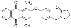 1-amino-4-hydroxy-2-[[alpha-(2-oxo-1-pyrrolidinyl)-p-tolyl]oxy]anthraquinone CAS#: 25177-16-6