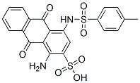 1-amino-9,10-dihydro-9,10-dioxo-4-p-toluenesulphonamidoanthracene-2-sulphonic acid CAS#: 128-98-3