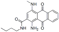 1-amino-N-butyl-9,10-dihydro-4-(methylamino)-9,10-dioxoanthracene-2-carboxamide CAS#: 20171-06-6