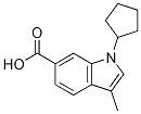 1-cyclopentyl-3-Methyl-1H-indole-6-carboxylic acid CAS#: 201286-86-4