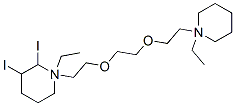 1-ethyl-1-[2-[2-[2-(1-ethyl-3,4,5,6-tetrahydro-2H-pyridin-1-yl)ethoxy] ethoxy]ethyl]-3,4,5,6-tetrahydro-2H-pyridine diiodide CAS#: 111562-23-3
