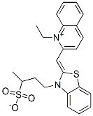 1-ethyl-2-[[3-(3-sulphonatobutyl)-3H-benzothiazol-2-ylidene]methyl]quinolinium CAS#: 29637-13-6