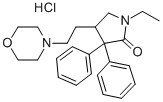 1-ethyl-4-(2-morpholinoethyl)-3,3-diphenylpyrrolidin-2-one monohydrochloride CAS#: 113-07-5