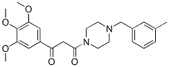 1-(m-Methylbenzyl)-4-[3-(3,4,5-trimethoxyphenyl)-1,3-dioxopropyl]piperazine CAS#: 23776-24-1