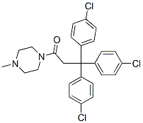 1-methyl-4-[3,3,3-tris(4-chlorophenyl)propionyl]piperazine CAS#: 2390-22-9