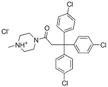 1-methyl-4-[3,3,3-tris(4-chlorophenyl)propionyl]piperazinium chloride CAS#: 1949-07-1