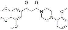 1-(o-Methoxyphenyl)-4-[3-(3,4,5-trimethoxyphenyl)-1,3-dioxopropyl]piperazine CAS#: 23776-29-6