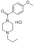 1-(p-Anisoyl)-4-propylpiperazine hydrochloride CAS#: 19729-89-6