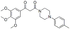 1-(p-Tolyl)-4-[3-(3,4,5-trimethoxyphenyl)-1,3-dioxopropyl]piperazine CAS#: 25174-61-2