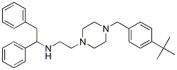 1-[p-(tert-Butyl)benzyl]-4-[2-[(1,2-diphenylethyl)amino]ethyl]piperazine CAS#: 23892-52-6