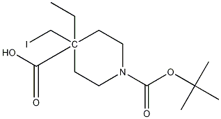 1-tert-Butyl 4-ethyl 4-(iodomethyl)piperidine-1,4-dicarboxylate CAS#: 213013-98-0