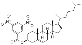 [10,13-Dimethyl-17-(6-methylheptan-2-yl)-2,3,4,7,8,9,11,12,14,15,16,17-dodecahydro-1H-cyclopenta[a]phenanthren-3-yl] 3,5-dinitrobenzoate CAS#: 25279-63-4
