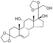 11α,17α,21-Trihydroxy-pregn-5-ene-3,20-dione 3,20-Diethylene Ketal CAS#: 102030-55-7
