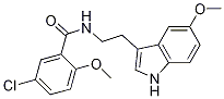 5-Chloro-2-methoxy-N-[2-(5-methoxy-1H-indol-3-yl)-ethyl]-benzamide CAS#: 104724-22-3