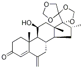 11β-Hydroxy-16α-Methyl-6-Methylene-17,20:20,21-bis(Methylenedioxy)-pregn-4-en-3-one CAS#: 106712-27-0