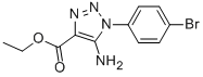 5-Amino-1-(4-bromophenyl)-1H-1,2,3-triazole-4-carboxylicacid ethyl ester CAS#: 106748-14-5